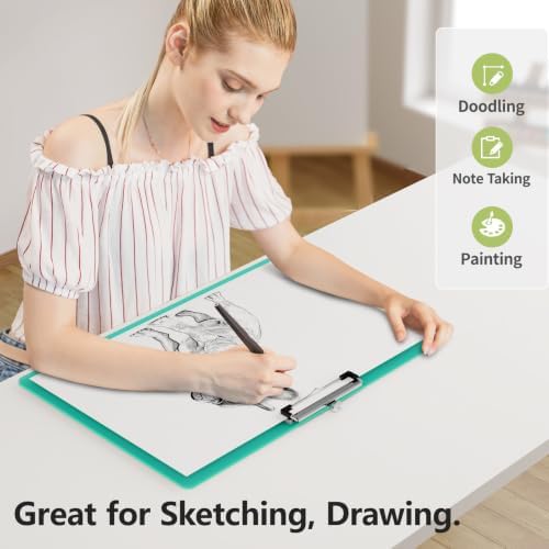 Extra Large Clipboard, 11 x 17 Green Plastic Drawing Board