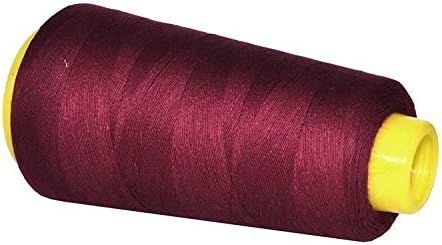 Mandala Crafts Burgundy Mercerized Cotton Thread Cones for Sewing Quilting