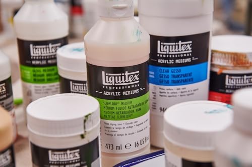Liquitex Professional Gesso Surface Prep Medium, 237ml (8-oz), White