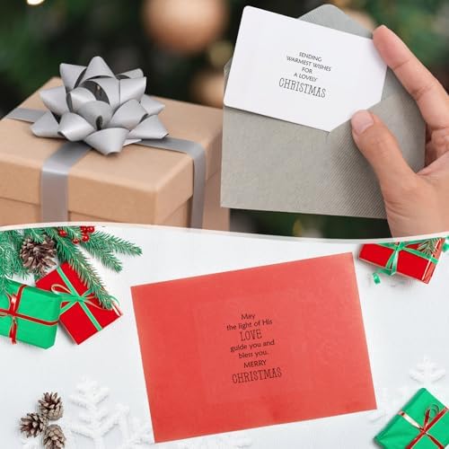 Watersay 240 Pcs Christmas Verses Stickers,Peelable for Cards Making