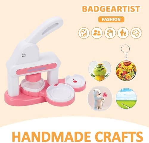 Button Maker Machine Multiple-Sizes - Pin Maker Machine Kit 1.37+2.16 inch