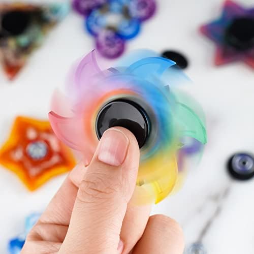 NiArt Fidget Spinner Silicone Resin Mold Kit, 9 Molds, 10 Bearings Set