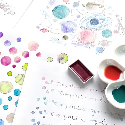 Kuretake Gansai Tambi GRANULATING COLORS 2, 5 Color Set, Made in Japan