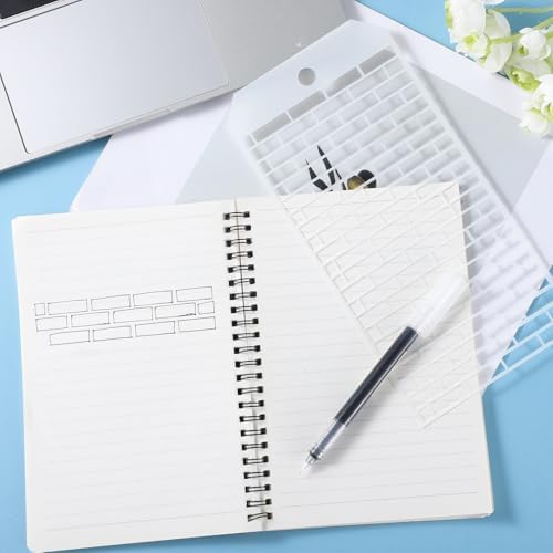 8 Pcs Journal Stencils Bullet Dotted Journals Supplies Planner Stencil