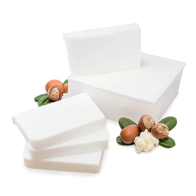 Primal Elements Shea Butter Soap Base - Moisturizing Melt and Pour Glycerin Soap Base for Crafting and Soap Making, Easy to Cut - 10 Pound