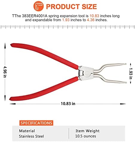 383EER4001A Washer Inner/Outer Tub Spring Expansion Tool by Beaquicy - Replacement for L-G Samsung Washing Machine - Solid Metal Washer Spring Expansion Tool can spread to a maximum of 4.3 inches