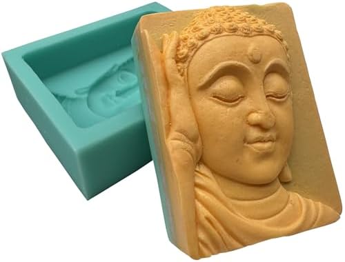 Buddha DIY Silicone Mold for Soap Candle Wax Making,Aroma Plaster Epoxy Resin Concrete Diffuser Decorations Mould
