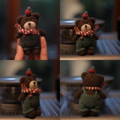 KNIMLY Knitting Kit, Bear with Knitting Needles, not Crochet, All-1 DIY