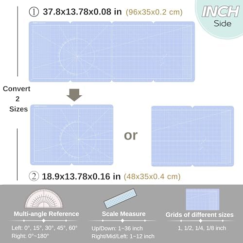 iMAT Flip Cutting Mat M Type Foldable Double-Sided Origami White