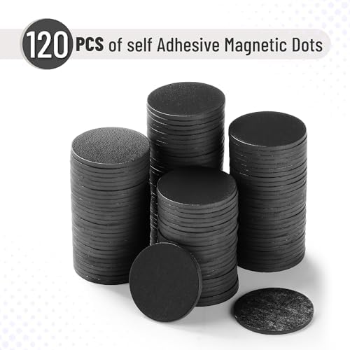Mr. Pen- Self Adhesive Magnet Dots, 120 pcs, Flexible and Extra Thin