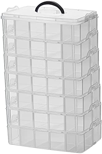 Sooyee 7 Layers Stackable Storage Container, Clear