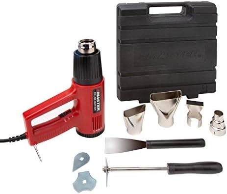 Master Appliance EC-200K Variable Temperature Heat Gun Kit, Heat Gun for Wire Connectors, Heat Gun Kit for Paint Stripping, 120V, 10 Amps, 1200W - USA Company