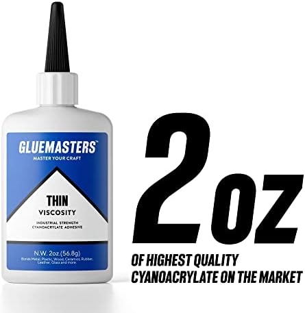 (2 OZ Thin Viscosity) – Shoe & Wood Adhesive – General Home Repair Tool for Glass, Plastic, Rubber, Metal & More