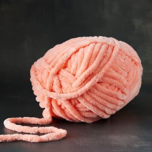 Loops & Threads Sweet Snuggles Yarn - Yarn for Knitting, Crochet, Weaving, and Arts & Crafts - Orange, Polyester, 8.8 oz