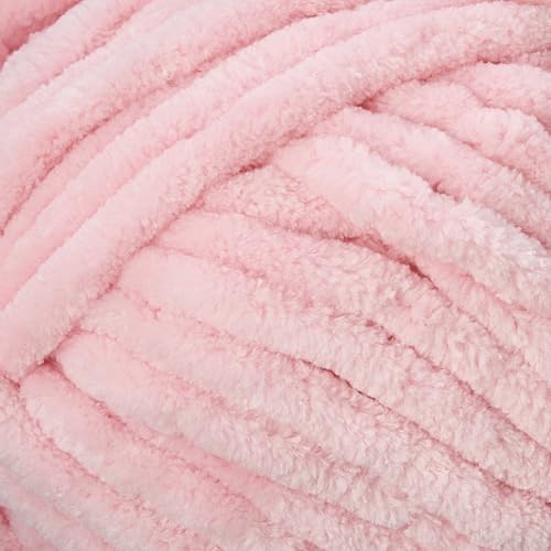 Loops & Threads Sweet Snuggles Yarn - Yarn for Knitting, Crochet, Weaving, and Arts & Crafts - Pink, Polyester, 8.8 oz