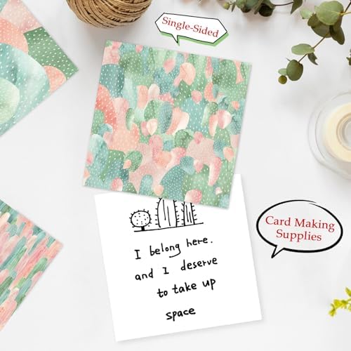 Scrapbook Paper, 24 Sheets 6"×6" 160gsm Single-Sided Patterned Cardstock
