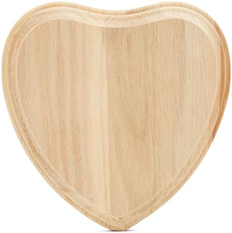 Small Wooden Hearts 5 inch, Pack of 2 Wood Heart, Valentine's Craft, Mother's Day Craft, Small Wooden Craft Hearts, by Woodpeckers