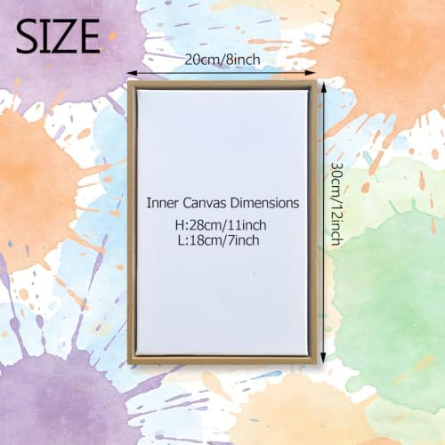 Yellow Blank Canvas with Floating Frame, 8x12 Inch, 1 Pack