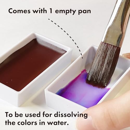 Kuretake Irodori Kobako Sakura Watercolor Paint Set with Brush Pens, Japan