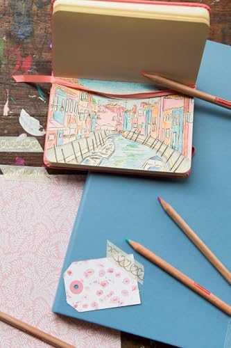 Talens Art Creation Sketchbook, Coral Red, 80 Sheets, 3.5 x 5.5 in