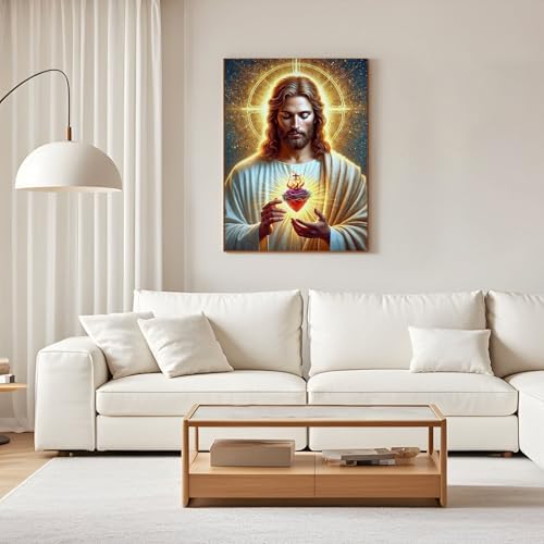 Diamond Art Kits for Adults, 5D Jesus Diamond Painting Kit,12x16 Inch