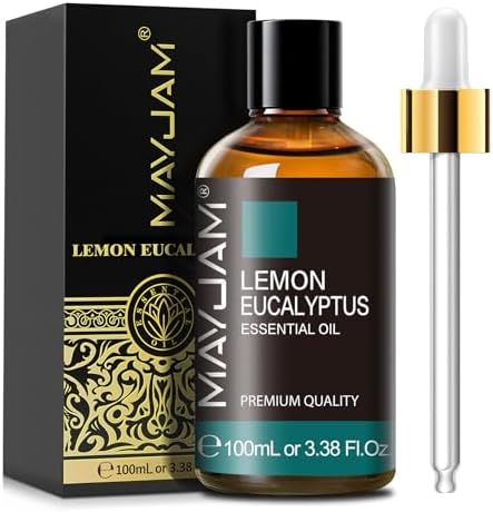 MAYJAM Lemon Eucalyptus Essential Oil for Diffuser Skin Care, 3.38FL.OZ