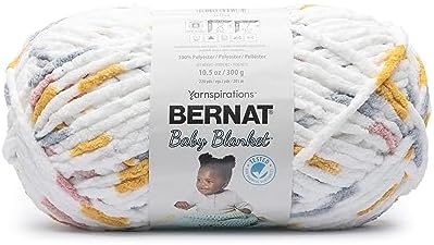 Bernat Baby Blanket Yarn for Crocheting Soft, Mostly Sunny