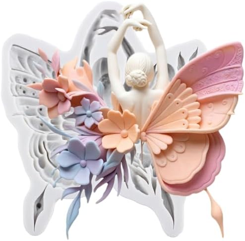Butterfly Fairy Polymer Clay Molds Flower Fairy Silicone Mold