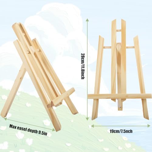 12 Pack Tabletop Easel, 11.8 Inch, Wood