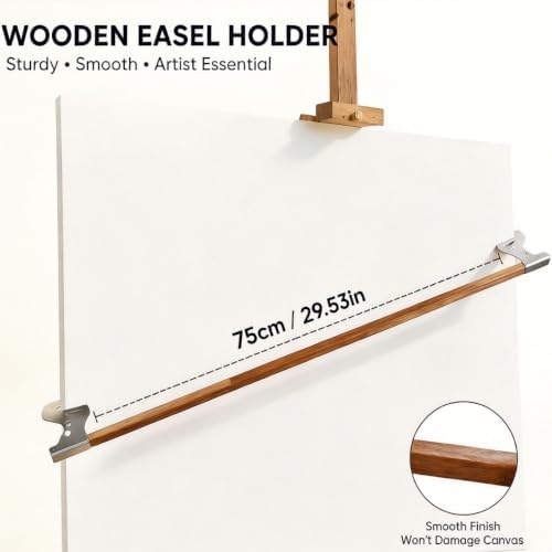 Metal Adjustable Hand Rest Support Bar with Self-Locking Gravity Design - Artist Wrist Bridge Rest Stand for Easel, Sketching & Drawing (Height & Angle Adjustable)