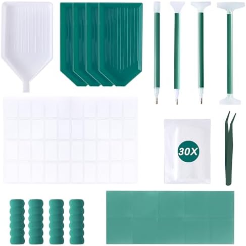 55PCS Diamond Art Accessories Tools Multiple Sizes Diamond Painting Kits