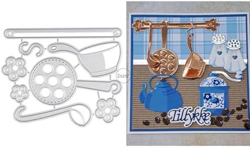 Kitchen Utensils Soup Spoons Metal Cutting Dies for Card Making