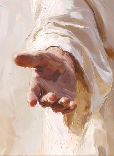 Jesus Paint by Numbers Kit for Adults Framed Canvas, Frameworkless