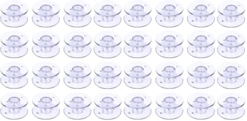 100 Pcs Bobbins, Bobbins for Brother Sewing Machine, Plastic Bobbin, Sewing Bobbins Class 15 Bobbins, Bobbins for Singer Sewing Machine Bobbins for Sin-ger/Bro-Ther (Pack of 2)