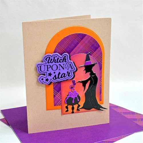 Halloween Witch Patchwork Magic Potion Metal Cutting Dies for Card Making