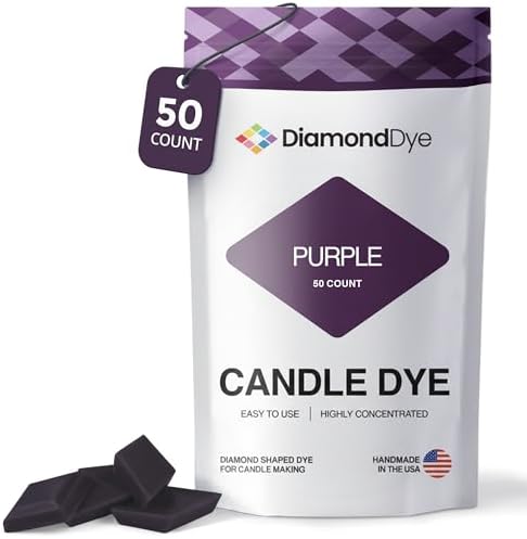 Purple Candle Dye Chips, Soy & Paraffin Candle Making, 50 Pack