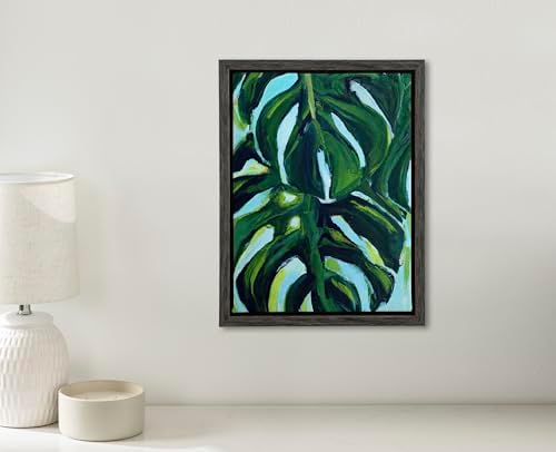 Kate and Laurel Sylvie Blank Framed Canvas Wall Art; 10x13 Dark Gray; Modern Empty Canvas for Paint-Your-Own Art; Ready to Paint Premium Canvas Already Framed