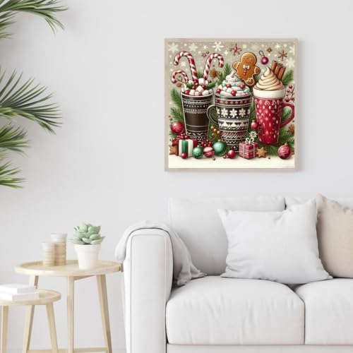 BAWKENTON Santa Claus Diamond Art Kits for Adults, DIY Christmas Wall Decor
