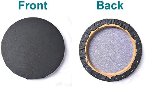 IVON 4pcs Black Round Canvas for Painting, 12'' & 8'' Stretched Circle Canvas Board for Oil Paint Acrylic Pouring