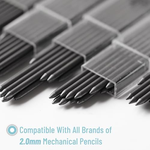 Mr. Pen- 2.0 mm Lead Refills, 96 Pack (12 per Tube), HB Black Graphite