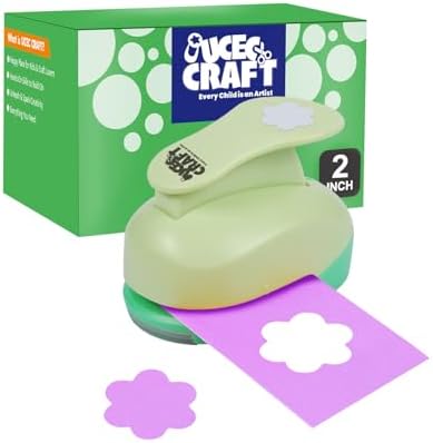 UCEC 2 inch Paper Punch Flower Hole Punch Flower Punches for Paper Crafts
