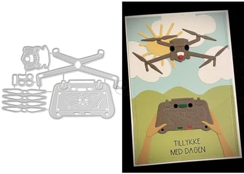 Patchwork Drones Metal Cutting Dies for Card Making