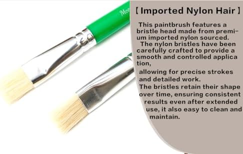 16Pcs Kids Paint Brushes Set for Watercolor, Acrylic & DIY Crafts