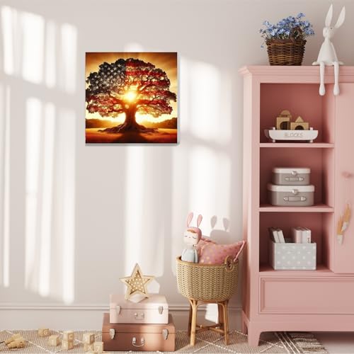 Tree of Life Paint by Numbers Kit for Adults, Paint by Number 10x10 Inch