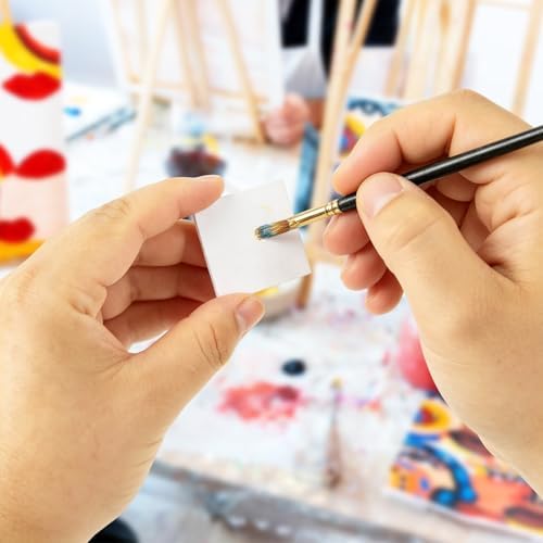 100 Pack Mini Canvas Boards for Painting, 2 x 2 Inch Blank Small Canvases with 2 mm Thin Panel Backing for Acrylic, Craft Projects, Classroom Art and Party Favors