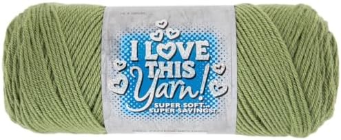 Hobby Lobby I Love This Yarn, 100% Acrylic, 260 Light Sage, Set of 2