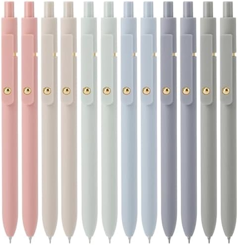 Ddaowanx Pens Set,24 Pcs 0.5mm Quick Dry Black Ink Rollerball Gel Pens | Fine Point Smooth Writing Pens for Journaling,Cute Office School Supplies,Gifts for Women