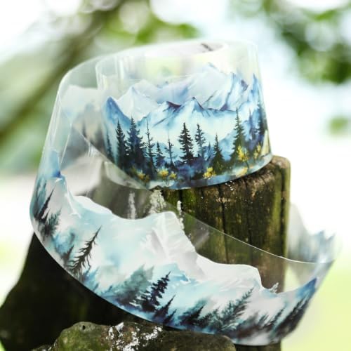 PET Tape Stickers for Journaling Supplies,Forest Stickers for Scrapbooking