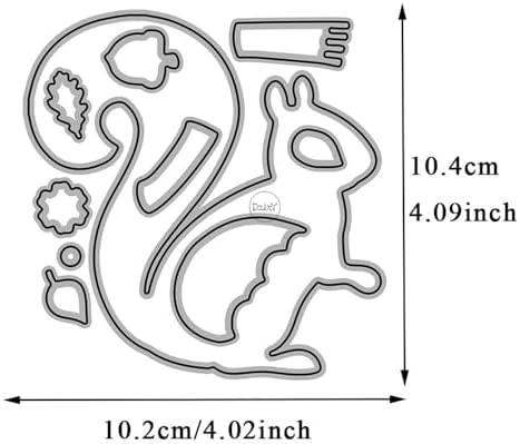 Patchwork Animal Squirrel Metal Cutting Dies for Card Making