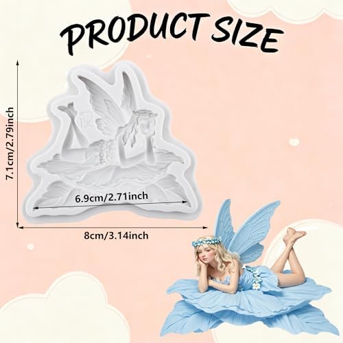 Fairy Polymer Clay Molds Flower Fairy Silicone Mold